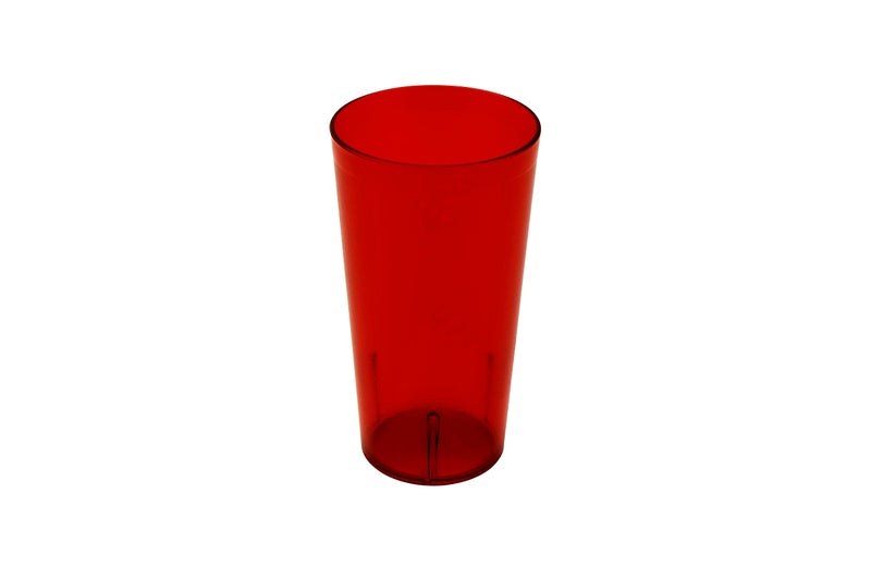 Get G.E.T. 6632-1-R-EC Heavy-Duty Plastic Restaurant Tumblers, 32 Ounce, Red (Set of 4) - Image 1